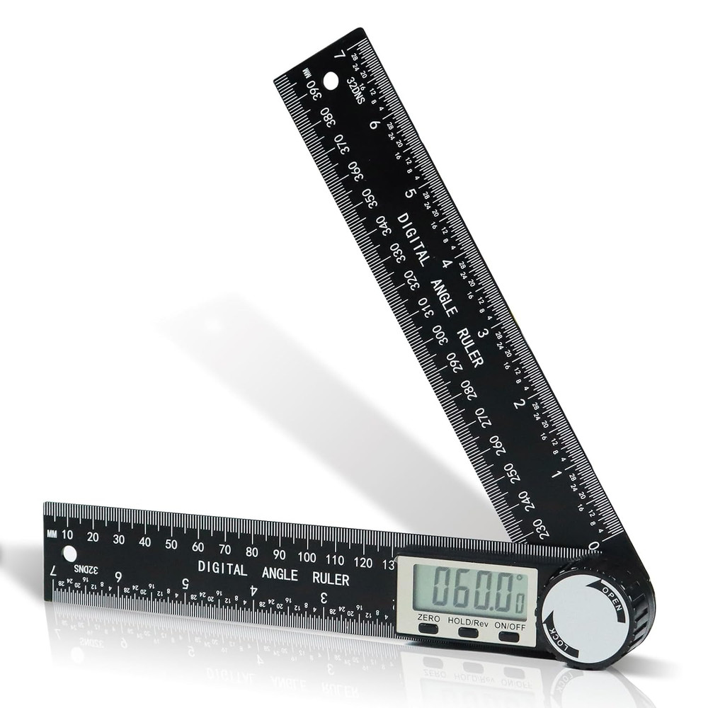Digital Protractor Angle Finder - 7" Angle Ruler for Woodworking & Carpentry