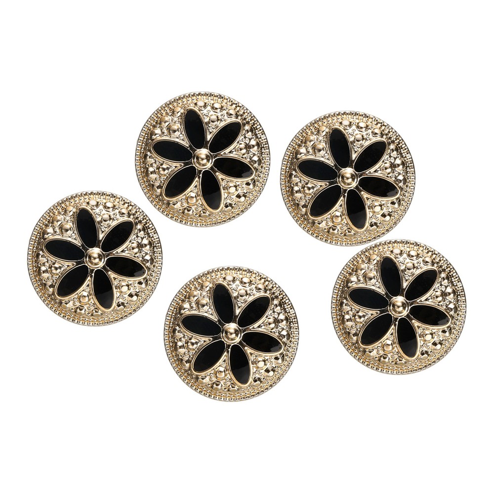 5pcs Gold Pearl Button 25mm 0.53" Thick Sewing Button Style Q