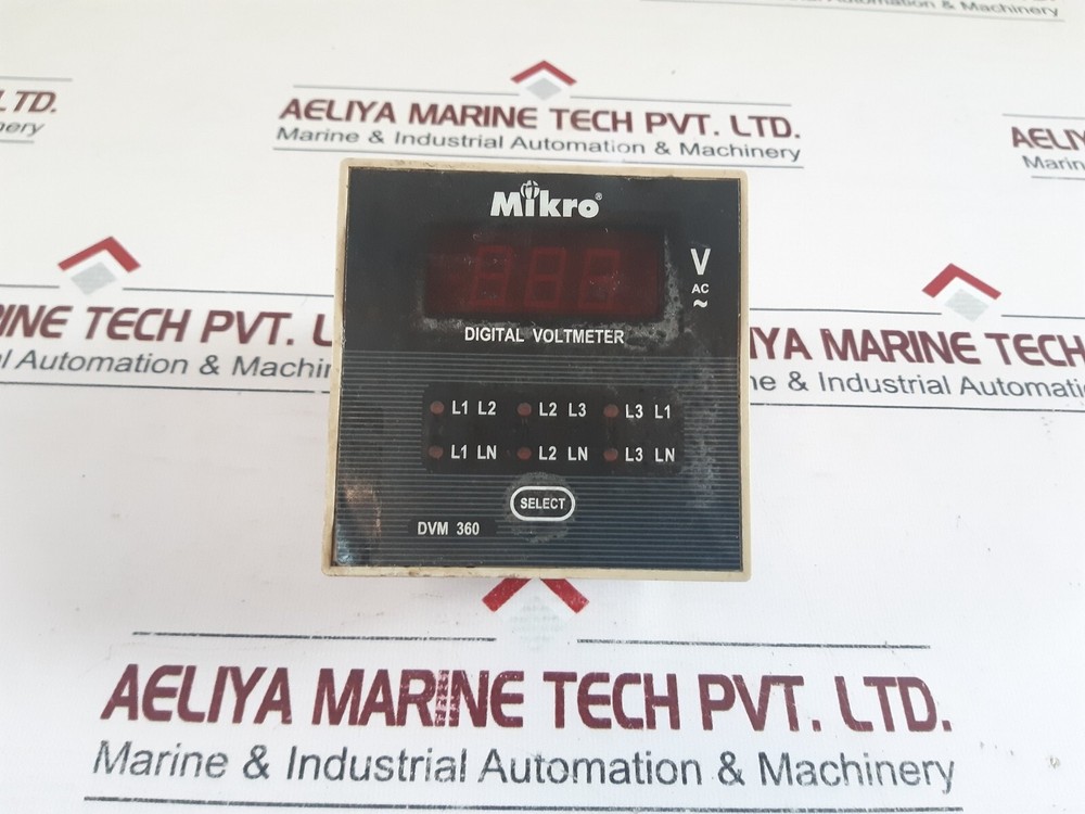 Mikro dvm 360 digital voltmeter ac240v