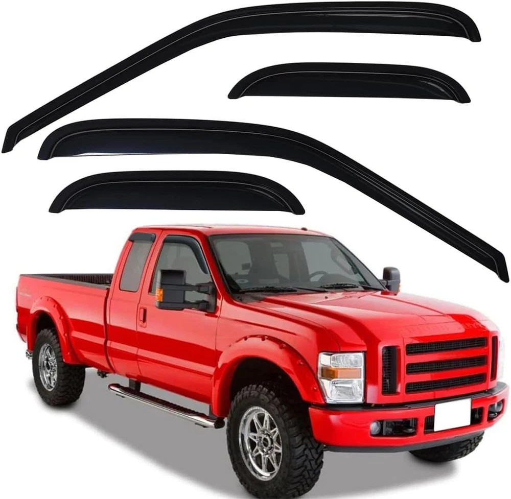 Extra Durable Outside-Mount Auto Vent Window Visor, Fits 1999-2016 Super Duty