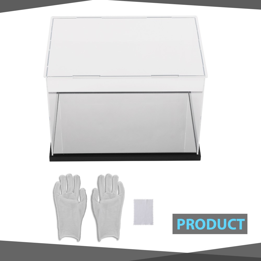 Clear Single Boxing Glove Horizontal Display Case