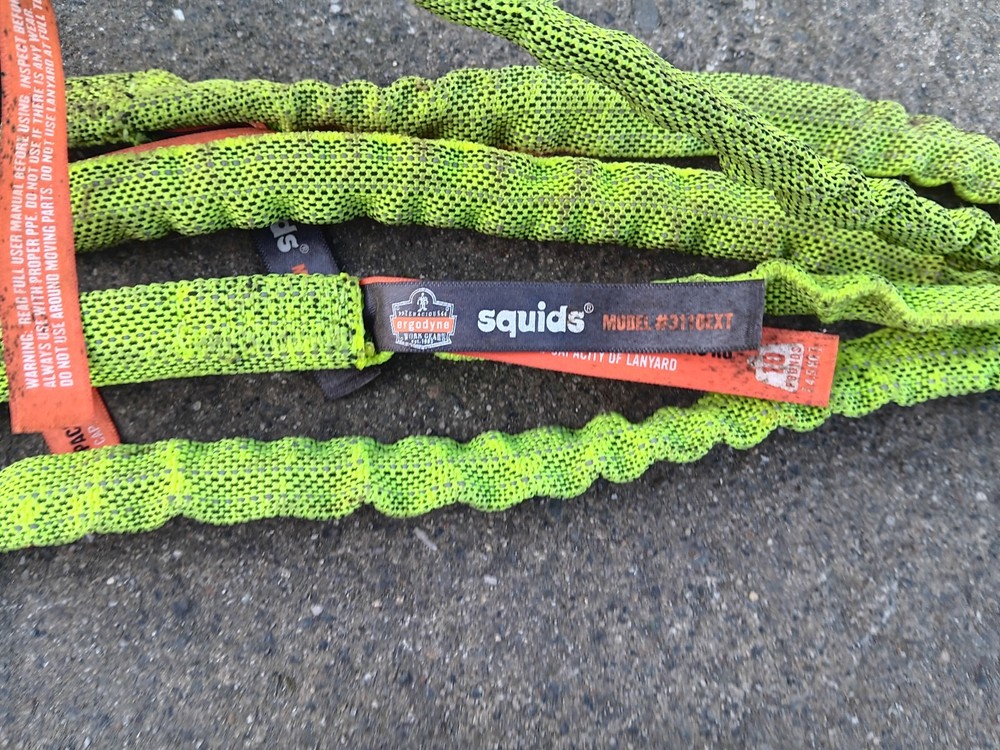 5x Lot Ergodyne Squids Tool Tether 1X 3m Tether (15lbs) 1X Python Saftey Tether