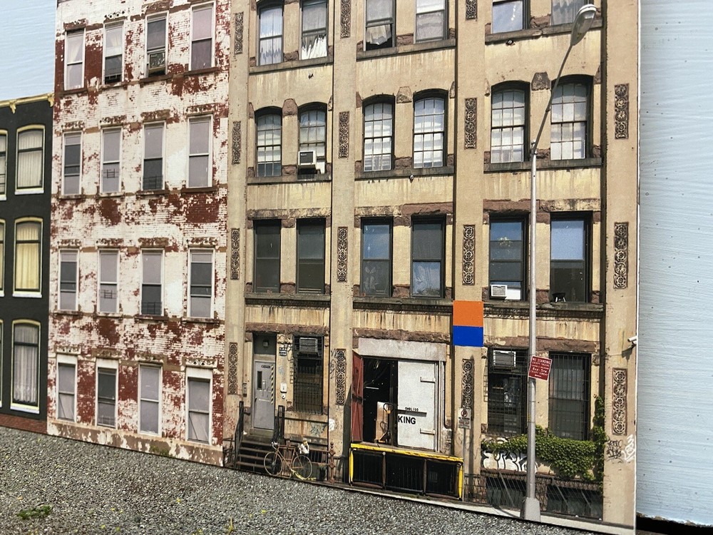 HO Scale Apartment #4 Combo Building Flat / Front 3D Background