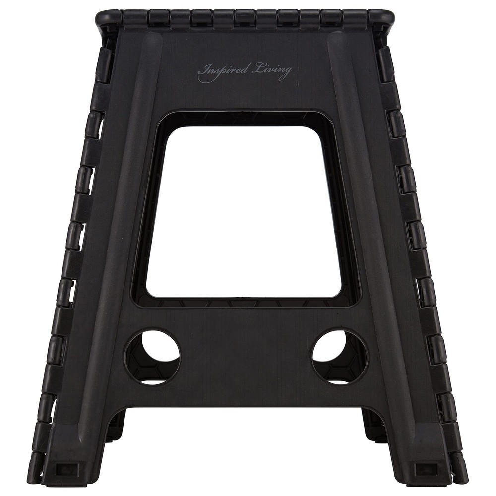 Inspired Living 18" Step Stool, Folding Step Stools for Adults, Plastic Folda...