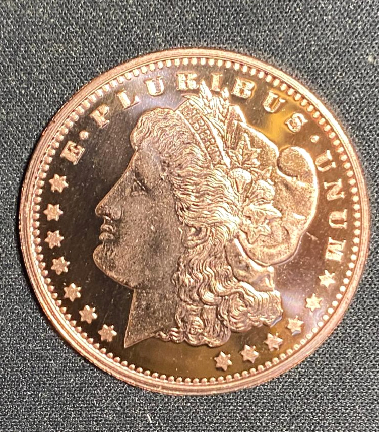 One Once Morgan copper round