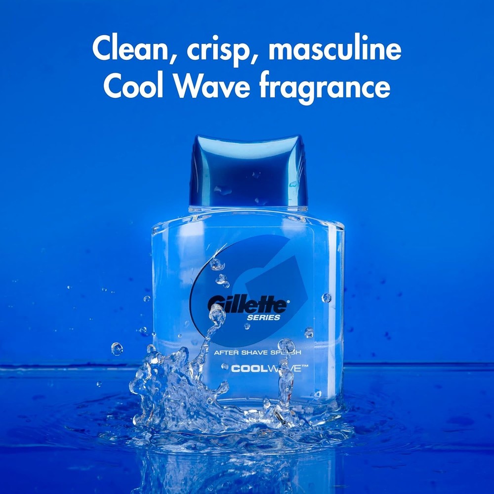 Gillette Cool Wave After Shave, 3.3 oz