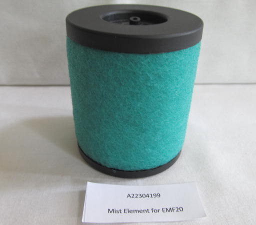 A223-04-199 Mist element c/w O-ring for Edwards EMF20 mist filter.
