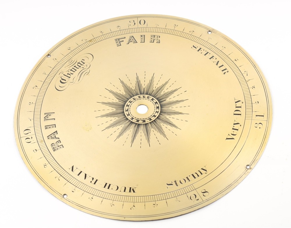 Barometer brass Dial Large 8"-BD-90