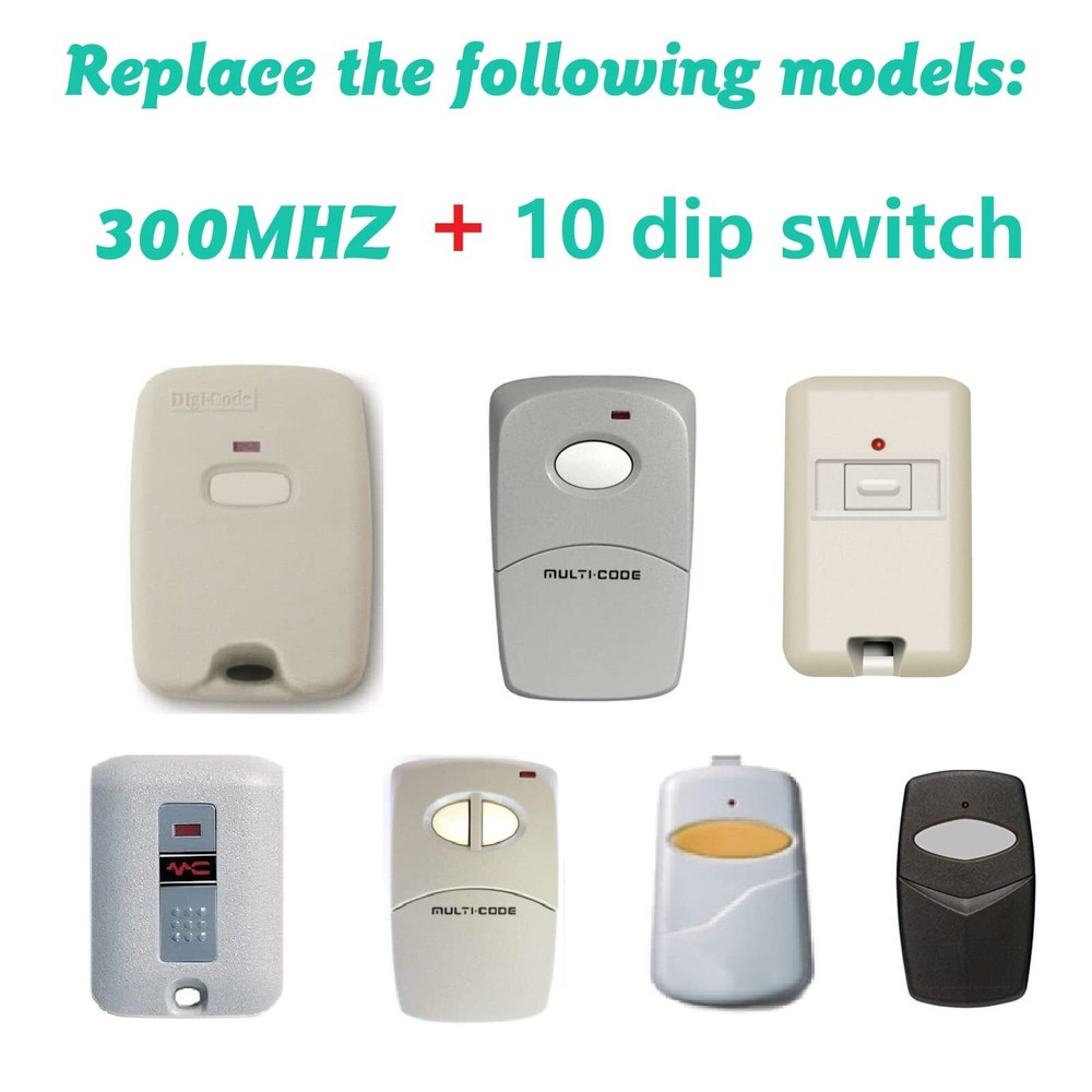 Sale 2 For Linear 3089 Multi-Code Remote MCS308911 30891 Transmitter Garage Gate