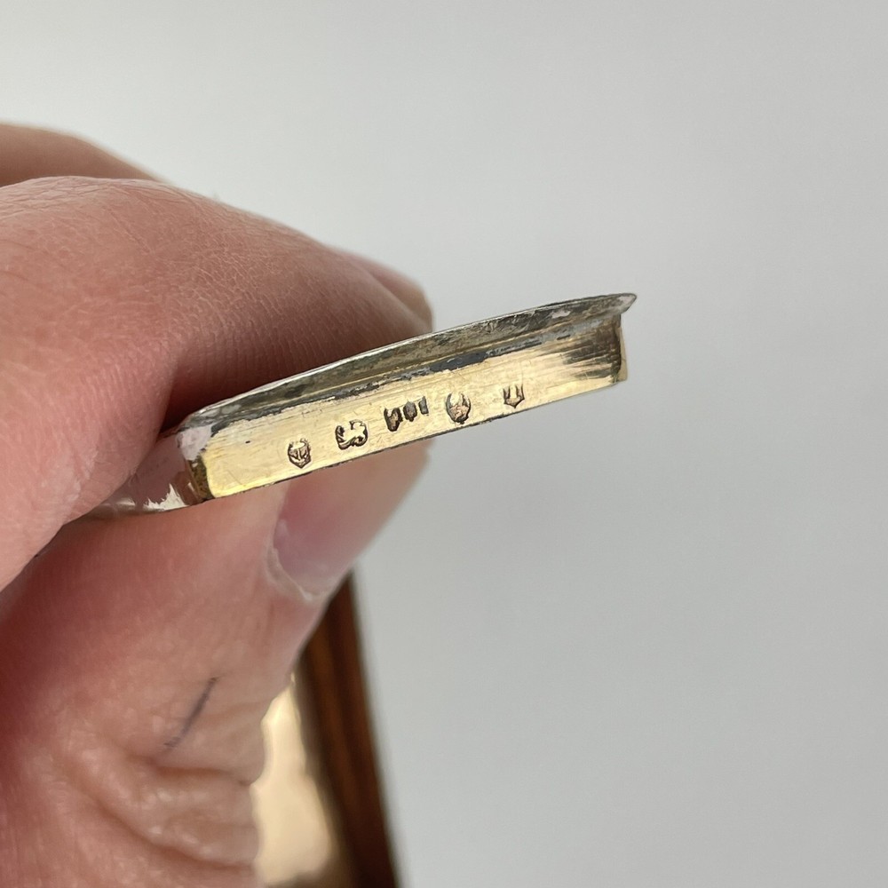 Antique Georgian Solid Silver Snuff Box 1809 6.2cm X 3cm
