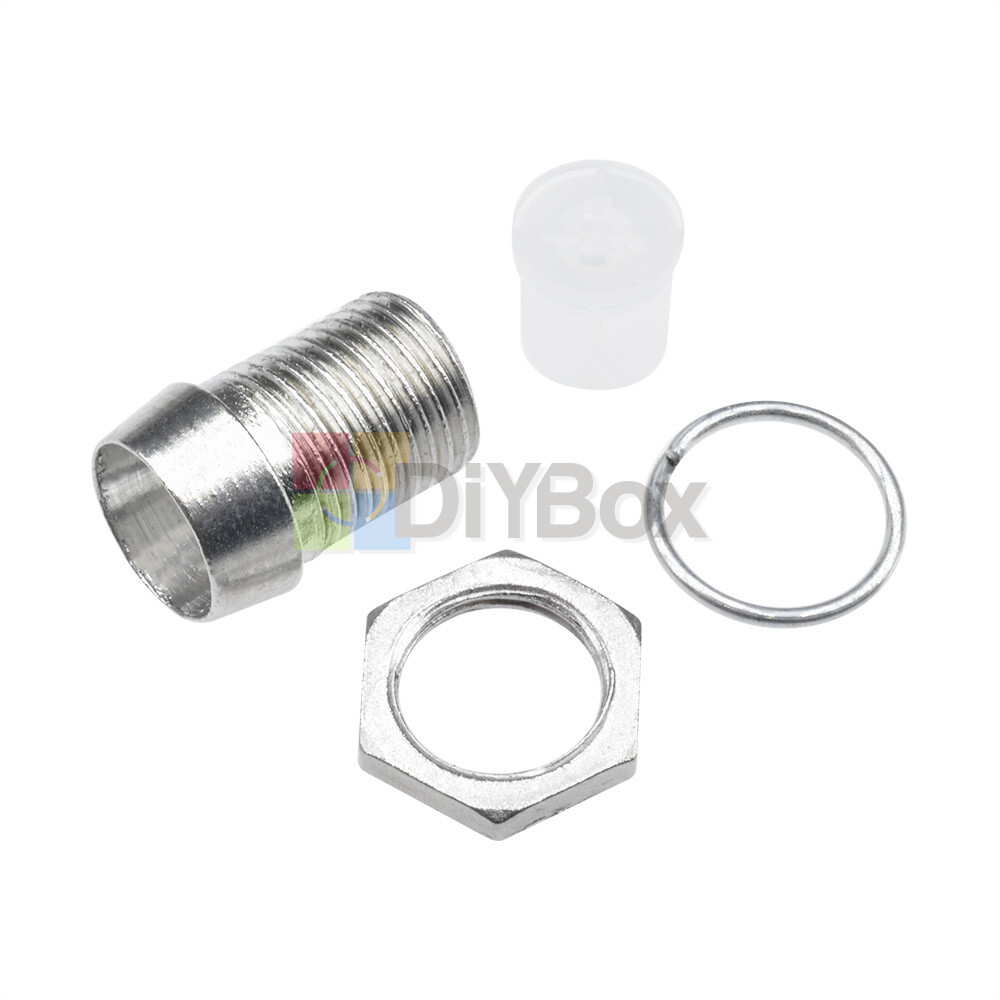 50Pcs 5MM Chrome Metal Silver Bezel LED Holder Panel Display Mount Base Rubber