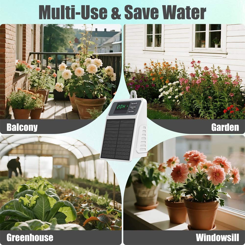 Solar drip irrigation system for garden, automatic drip irrigation kit