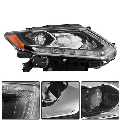 Headlights Assembly Driver and Passenger Side Headlamps Replacement for 2014