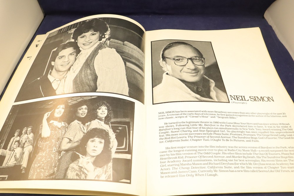 They’re Playing Our Song Original Broadway Cast Program Book