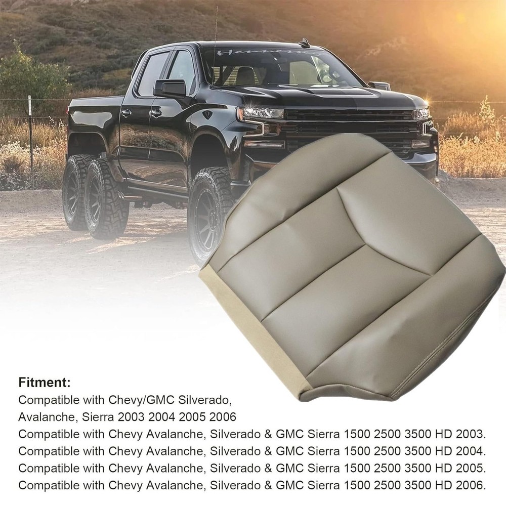 Priprilod #522 Med Tan Microfiber Leather Driver Side Bottom Replacement Seat...
