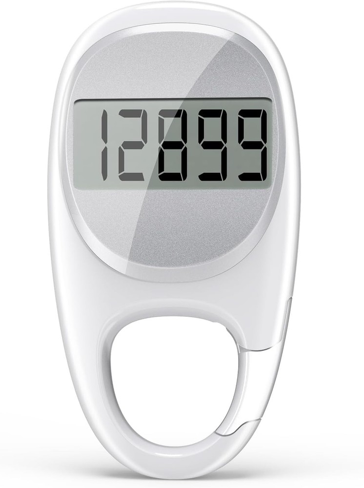 Simple Pedometer Step Tracker with Carabiner