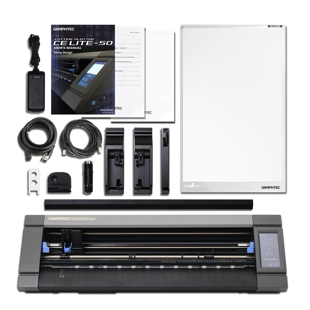 Graphtec CE LITE-50 Cutting Plotter with Accessories and Setup Manual
