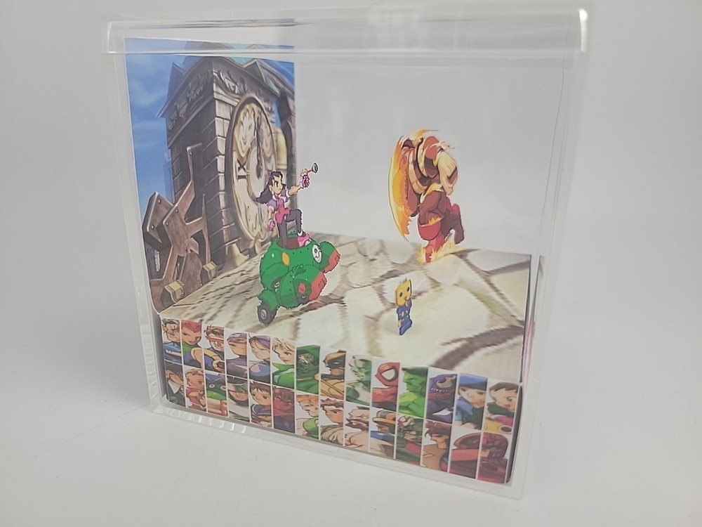 Marvel Vs Capcom 2 3D Cube Handmade Diorama Playstation Video Game Shadowbox