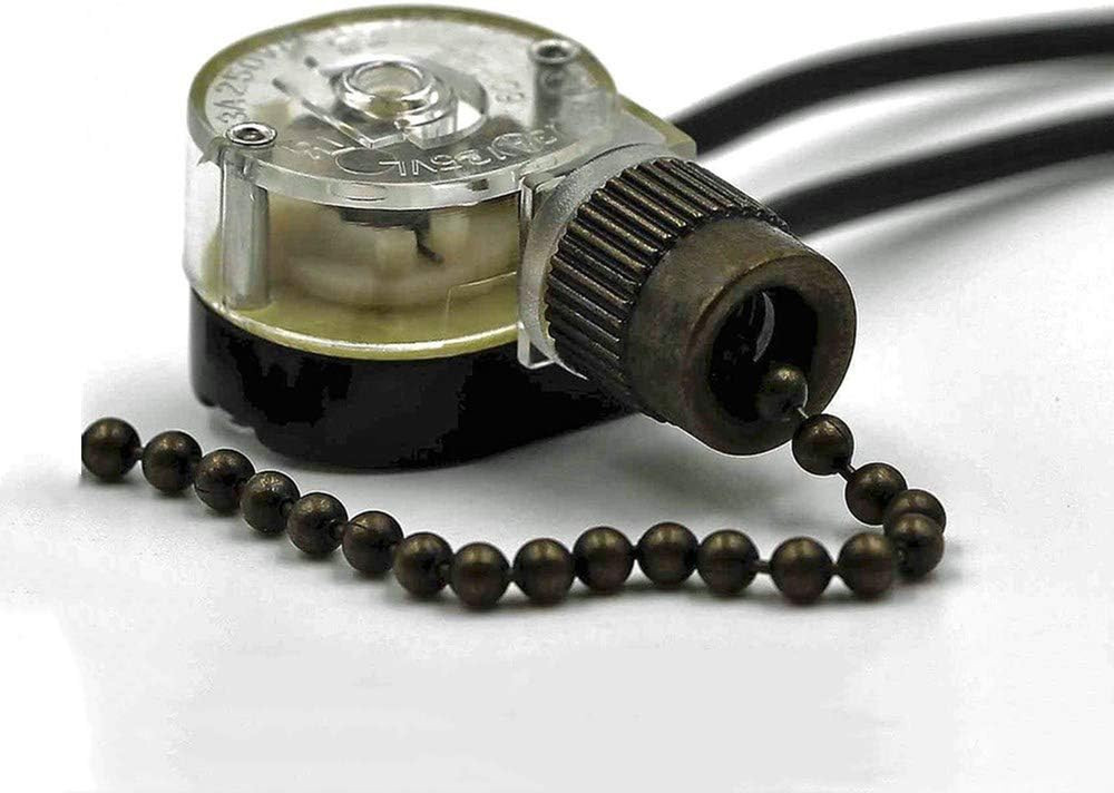 Pull Chain Switch Zing Ear ZE-109 Ceiling Fan Switch Ceiling Fan Light Lamp Repl