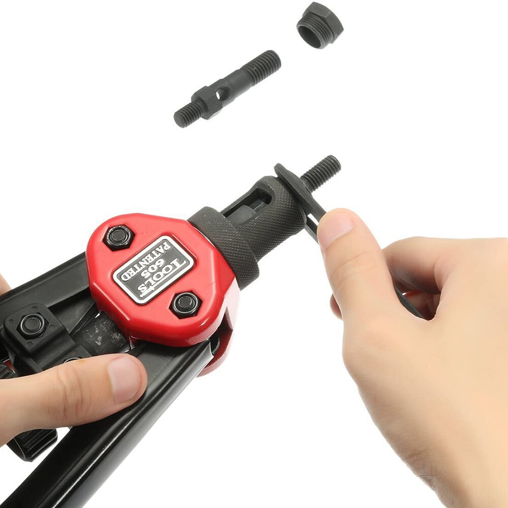 Hand Rivet Gun Threaded Insert Riveter Kit Pneumatic Tool Pop Nut Airplane Car