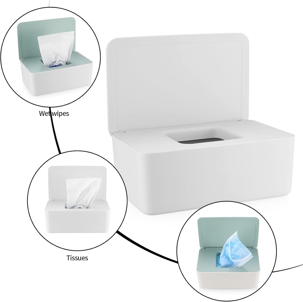 Diaper Wipes Dispenser, Refillable Wipe Container, Wipe Container with