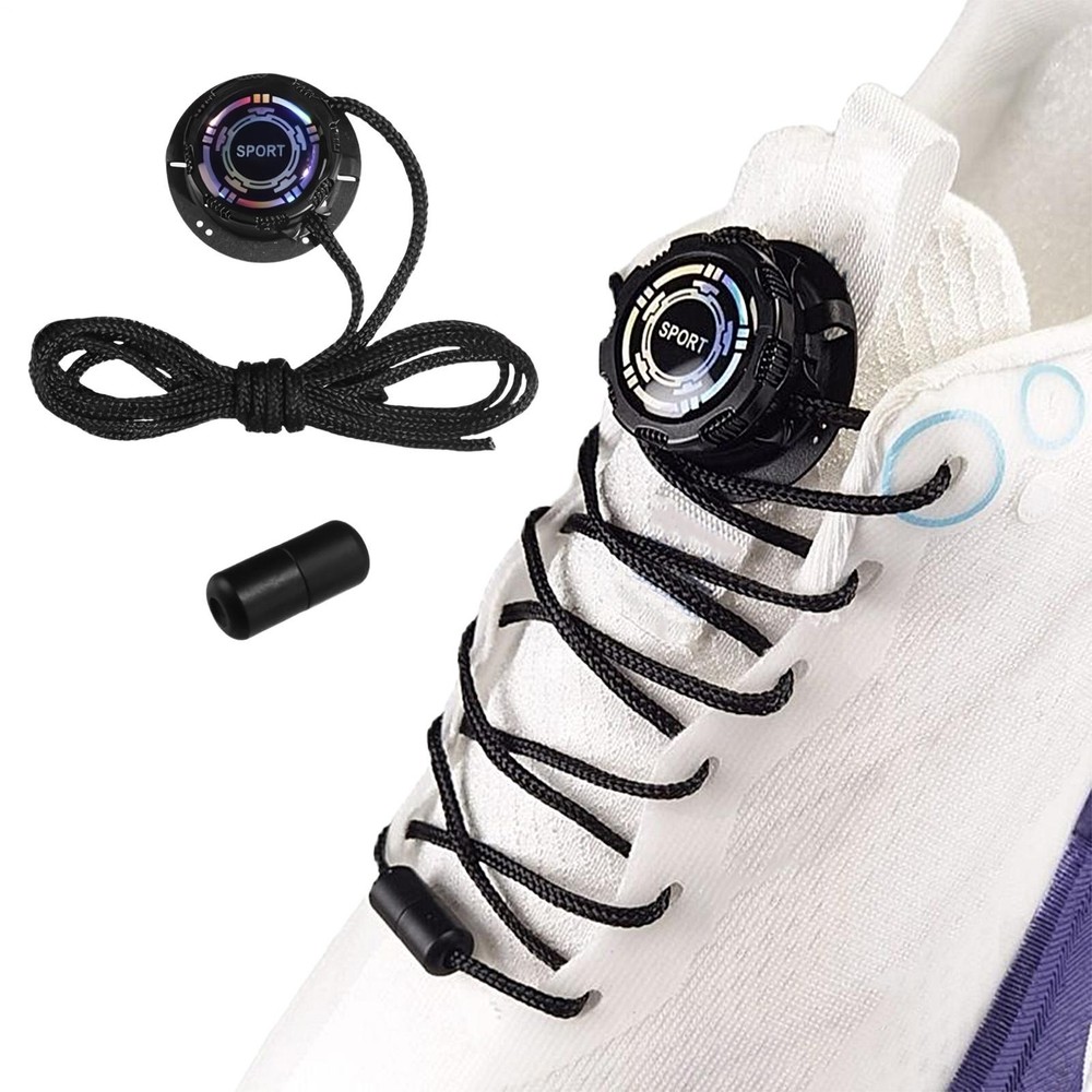 Shoes Laces No Tie Automatic Lock Lacing String Knob Style Shoe Laces
