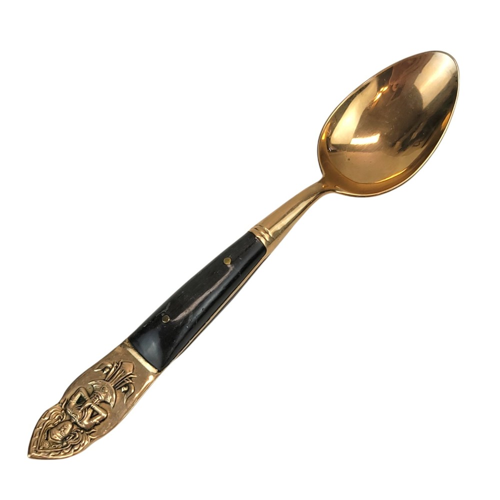 Vintage Bronze Wood Flatware Thailand Siam Replacement Teaspoon