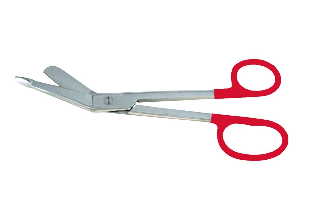 Bandage Scissors 6" Large Ring Color Coated Vynil Handle 2-Pack