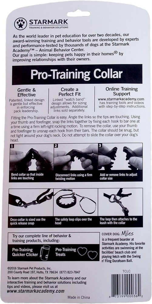 "Starmark Pro-Training Dog Collar Large "