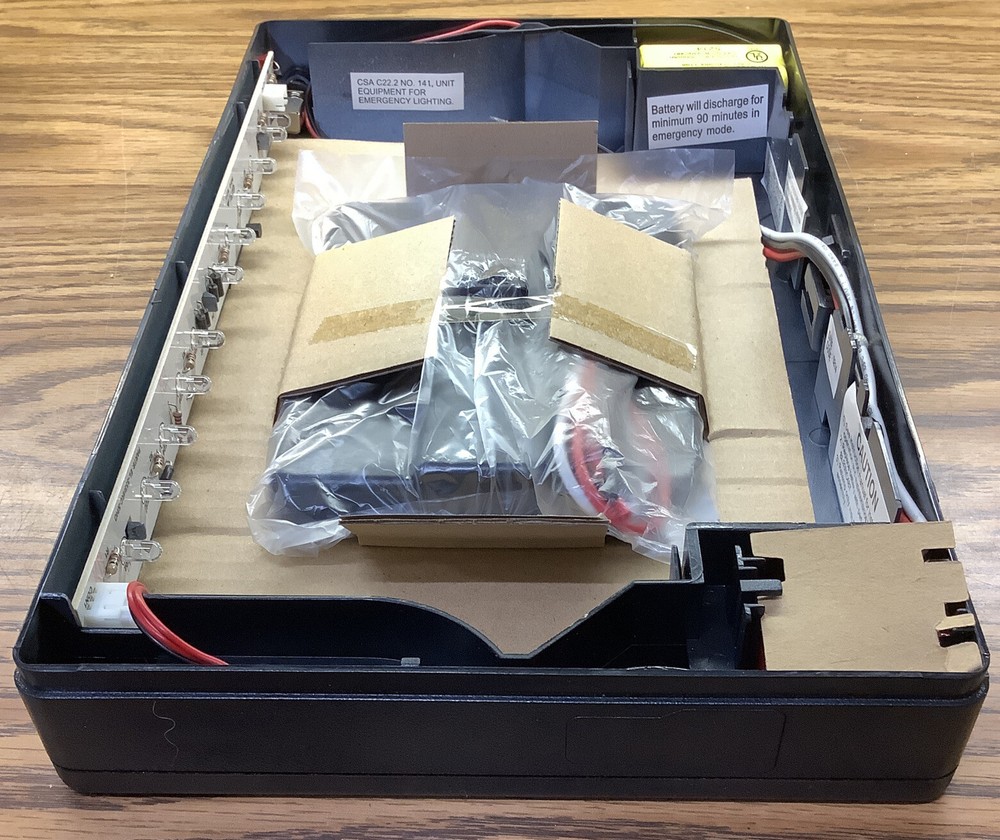 Exitronix Thermoplastic LED Exit Sign VEX-U-BP-WB-BL