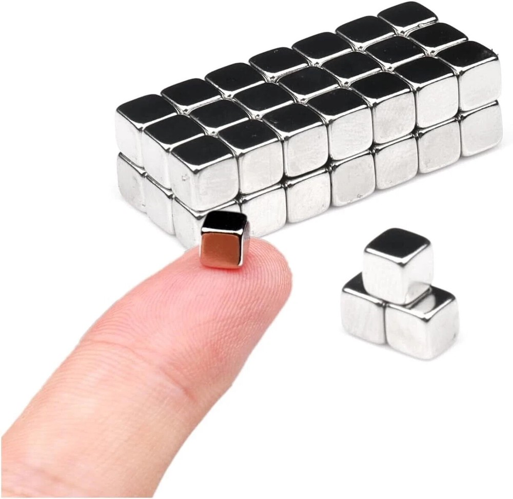 45Pack Small Square Cube Magnets,Fun Magnets,Tiny Magnets Magnets for Crafts, Fr