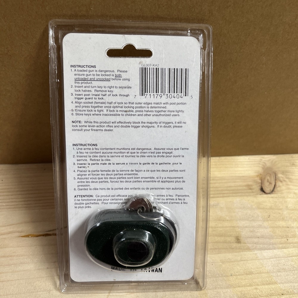 Crown GL-007 - Gun, Trigger Lock with Key - NEW