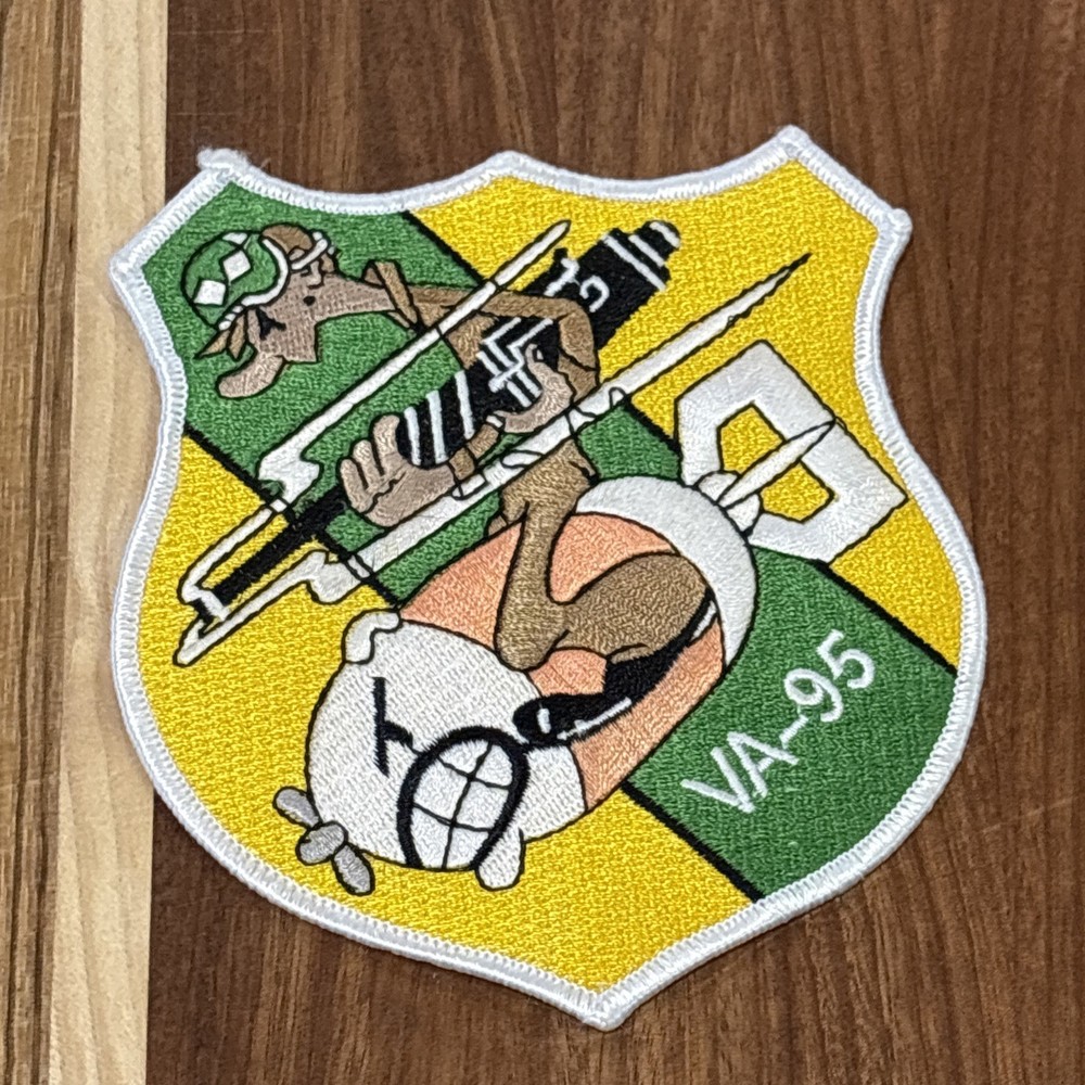 5" NAVY VA-95 ATTACK SQUADRON EMBROIDERED PATCH Jacket Patch