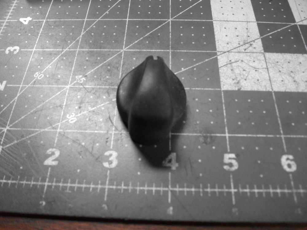 Replacement Timer/Dial/Switch Black Knob Handle, Fits on a 3/16" D shapeStem/Tab