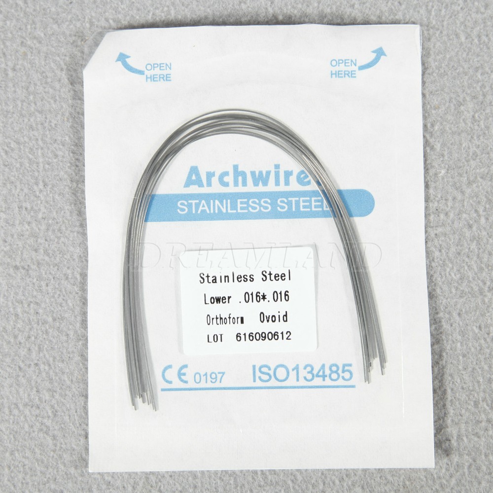 Alambre para Arco de Ortodoncia Sale Acero Inoxidable Redondo Rectangular