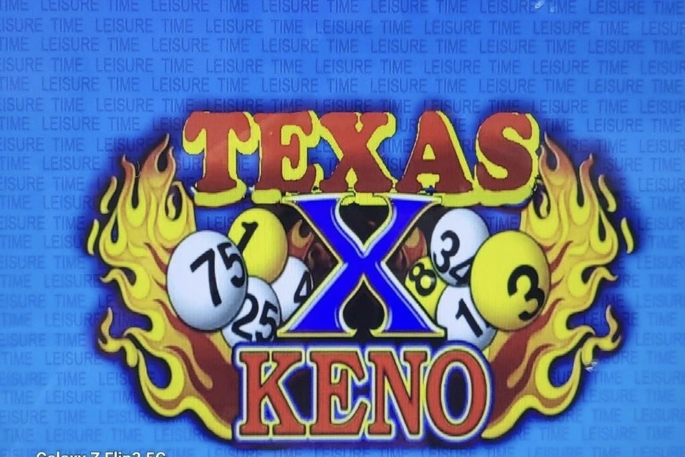 TEXAS KENO GAME BOARD 4 HEARTS