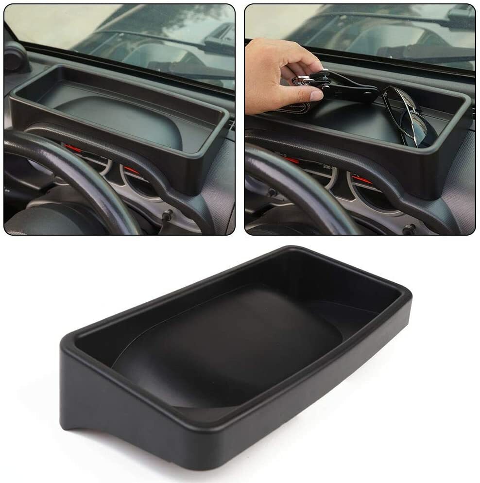 Dashboard Tray Dash Storage Box Organizer Container for Jeep Wrangler JK 2007-10