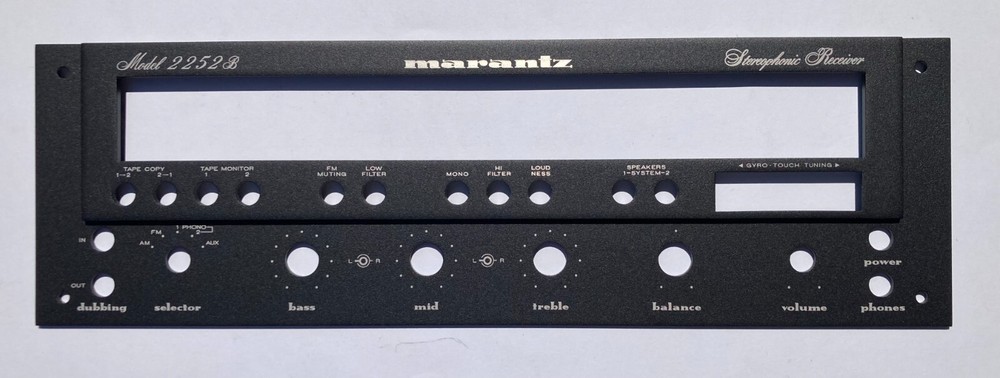 New! Marantz 2252B 2252 B Receiver Front Panel Faceplate (Face Plate)