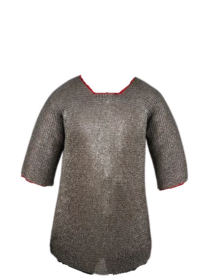 Chainmail Hauberkgeon 6mm Round Ring Riveted W Solid Rings Medieval Maille Shirt