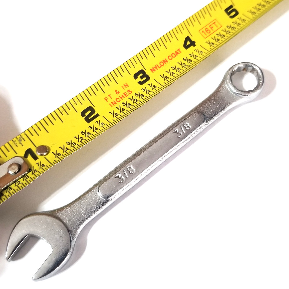 3/8" Combination Wrench 12 Point Drop Forged 4.5" Long