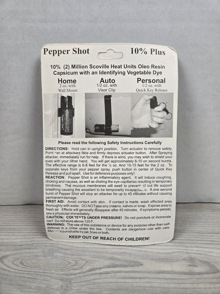 NEW Pepper Shot 10% Plus Tri Pack