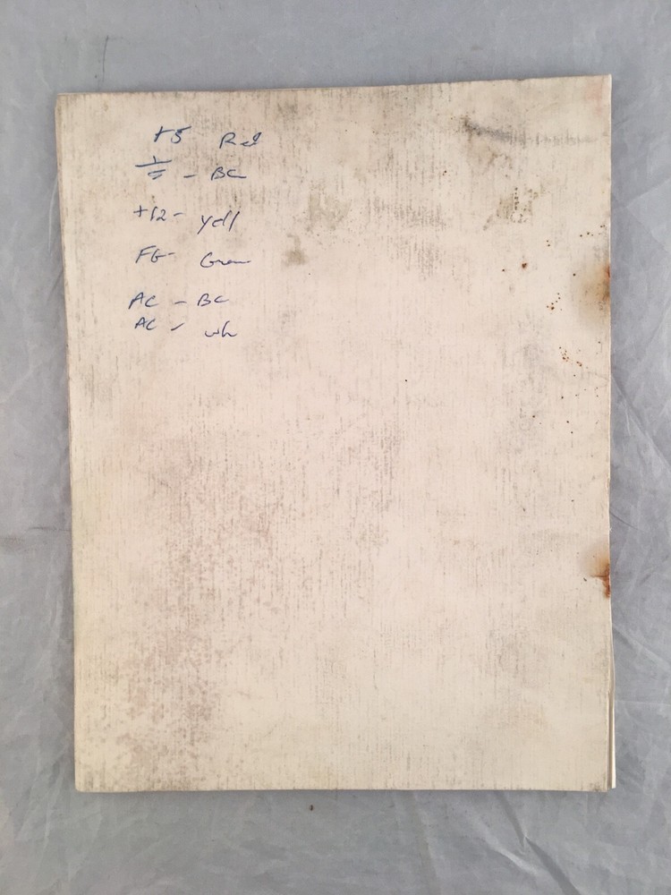 Tecmo Bowl Service Instruction Manual