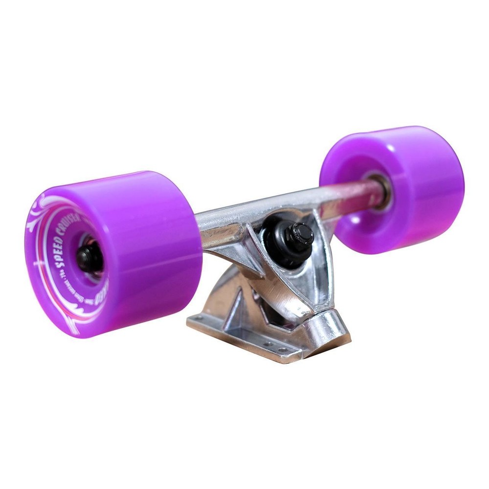 Yocaher Pintail Longboard Complete - Geometric Purple