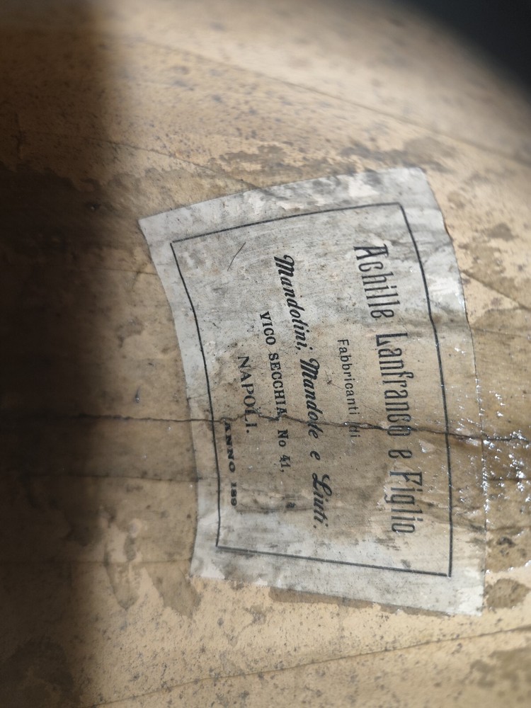 Mandolin 4/4 Achille Lanfranco 1891 Naples 曼陀林 만돌린マンドリン