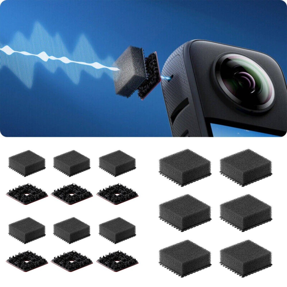 For Insta360 X3 Camera 6Pcs Noise Reduction Windproof Cotton Replacement Part