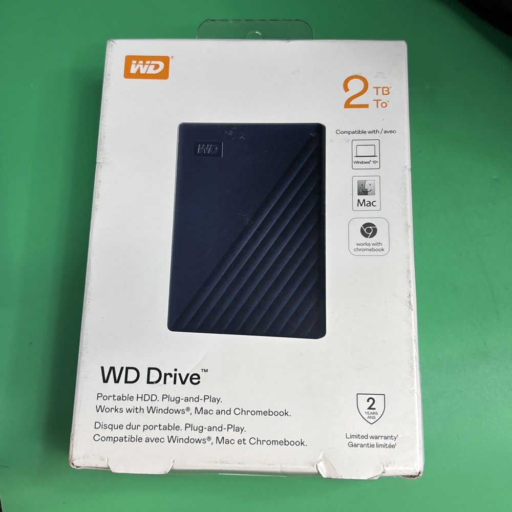 WD Drive - External 2TB Hard Drive With SuperSpeed USB-A