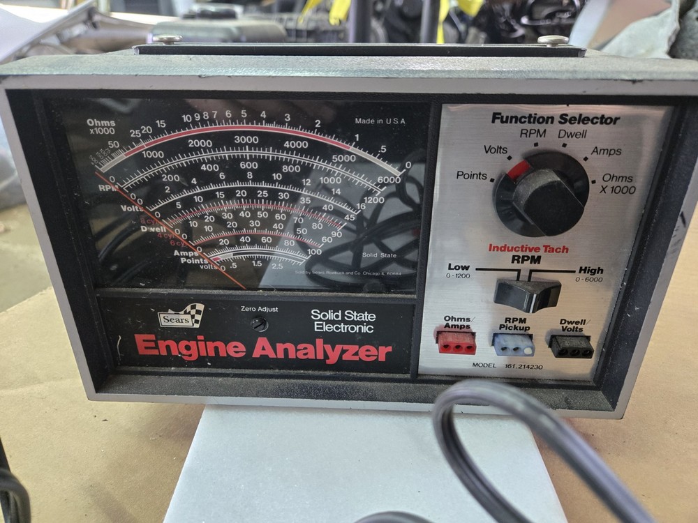 Sears Solid State Electronic Engine Analyzer Model 161.214230 No Manual