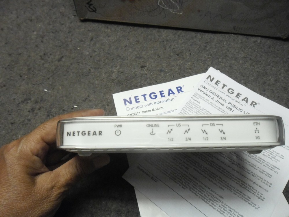 NETGEAR High Speed Cable Modem CMD31T Only No Cable or Adapter Used