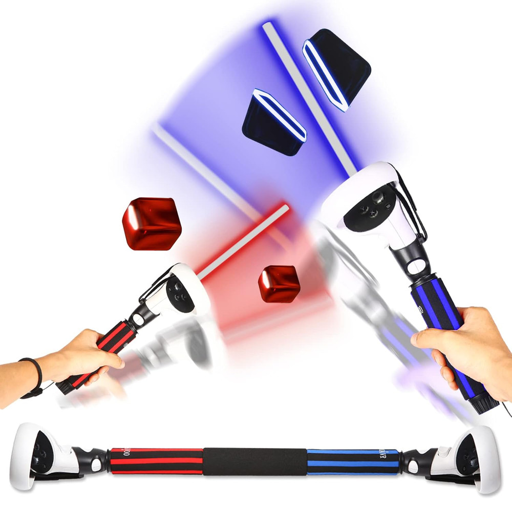 OOAVR VR Game Handle Extension Grips for Oculus Quest 2 Controller,2 in 1 Multip