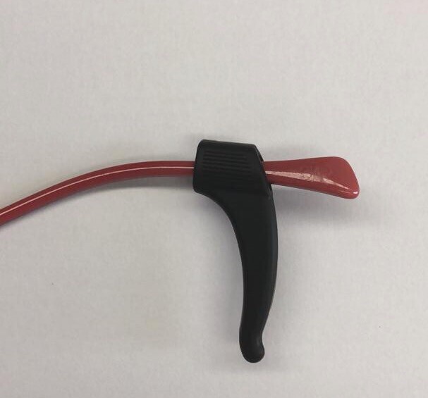 Soft Silicone CLEAR and BLACK Temple Tips - Ear Hook Retainers for Eyeglasses